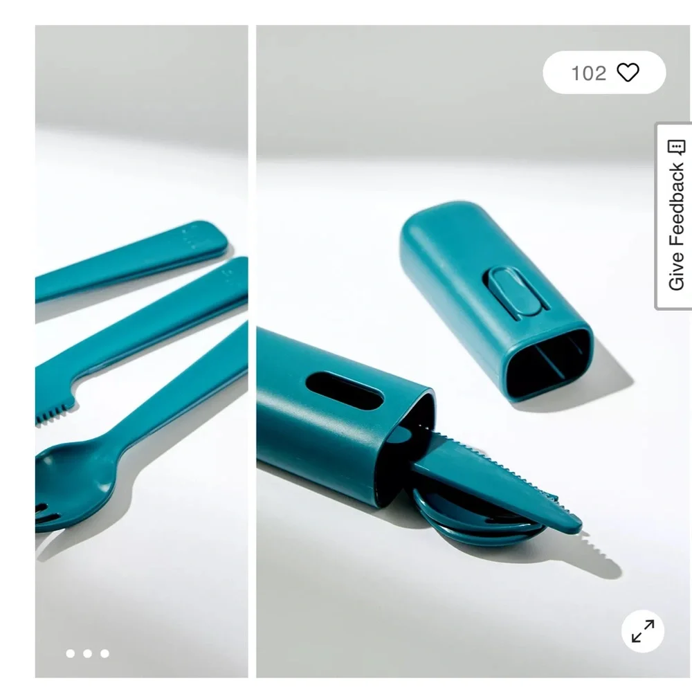 Hip Cutlery Set in‎ TealNWT. Retail 20